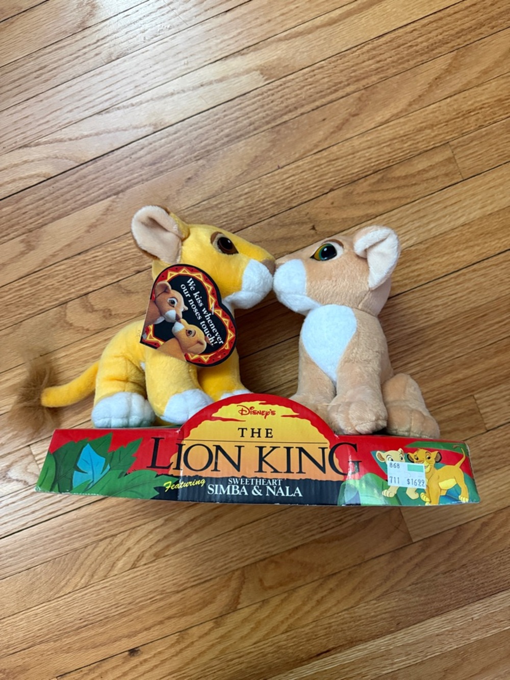 Disney Lion King Simba & Nala Plush Pair - Yellow & Tan